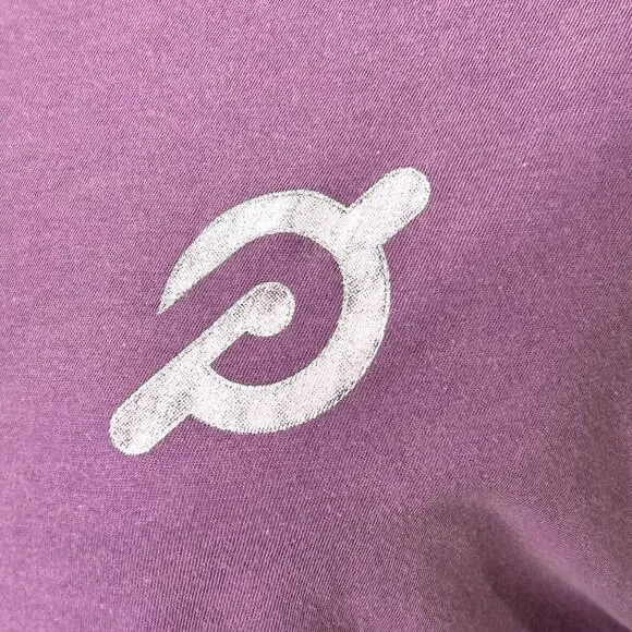 Peloton Short Sleeve Purple Vintage Cotton T-shirt Make Your Mark Small NWT - Picture 6 of 8